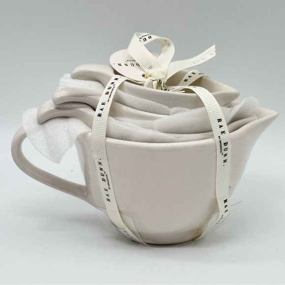 Rae Dunn Ceramic Measuring Cups with Handles - Set of 4 - Picture 3 of 5